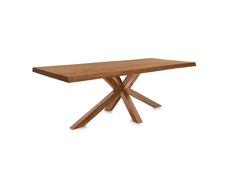 Bodahl Njord Raw Edge Dining Table with Wood Star Base 240 cm Oiled