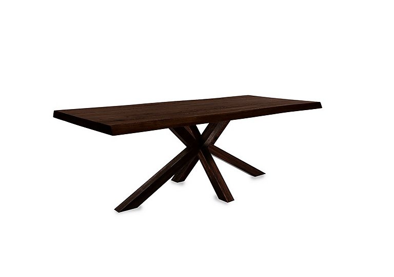 Bodahl Njord Raw Edge Dining Table with Wood Star Base 200 cm Smoked