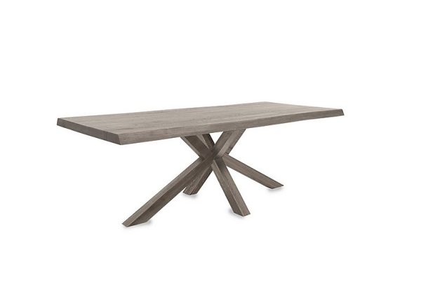 Bodahl Njord Raw Edge Dining Table with Wood Star Base 180 cm White Wash