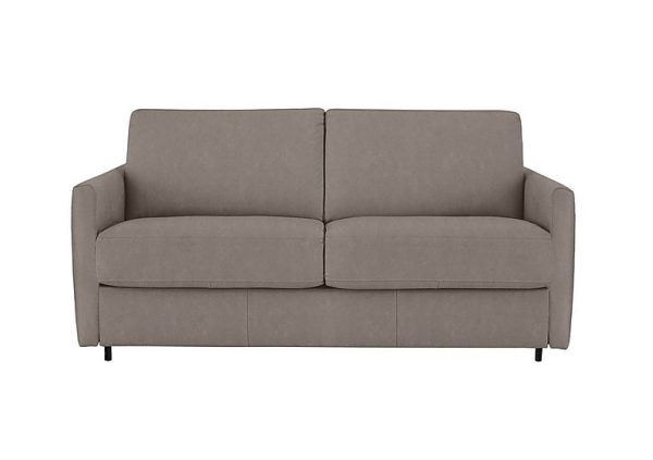 Nicoletti Alcova 25 Seater Fabric Sofa Bed with Slim Arms Flambe Tortora