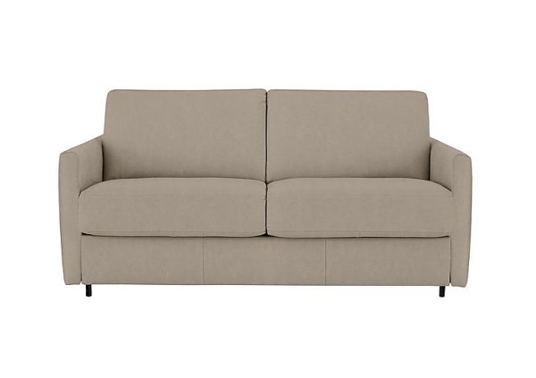 Nicoletti Alcova 25 Seater Fabric Sofa Bed with Slim Arms Flambe Visone