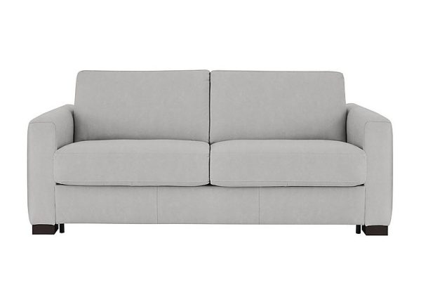 Nicoletti Alcova 3 Seater Fabric Sofa Bed with Box Arms Flambe Ghiaccio