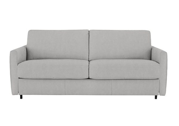 Nicoletti Alcova 3 Seater Fabric Sofa Bed with Slim Arms Flambe Ghiaccio