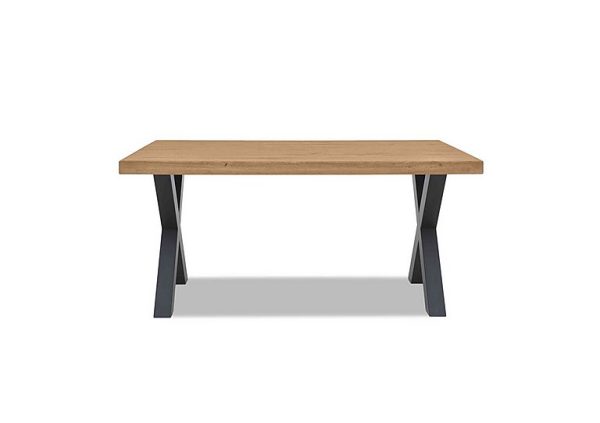 Bodahl Compact Terra Straight Edge Dining Table with U Shaped Legs 160 cm Bianca