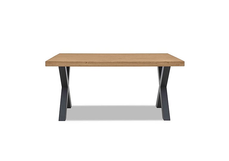 Bodahl Compact Terra Straight Edge Dining Table with X Shaped Legs 140 cm Bianca