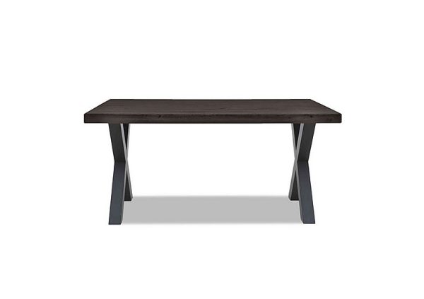 Bodahl Compact Terra Straight Edge Dining Table with U Shaped Legs 160 cm Smoked