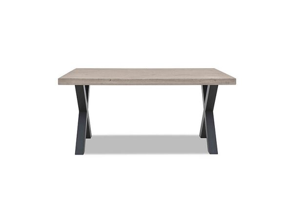 Bodahl Compact Terra Straight Edge Dining Table with U Shaped Legs 160 cm White Wash