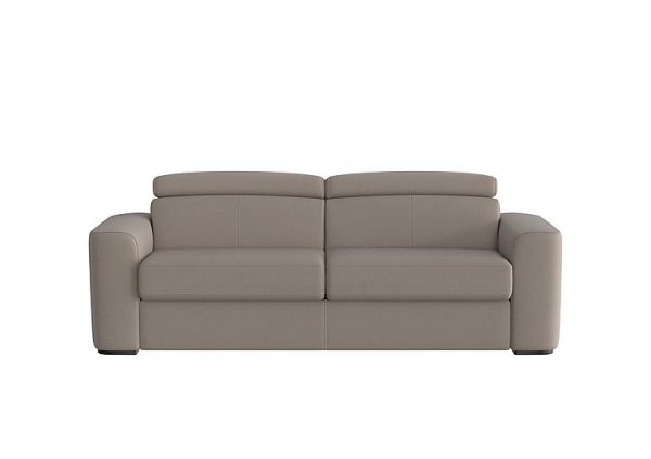 Infinity 3 Seater Fabric Sofa Bed Silver