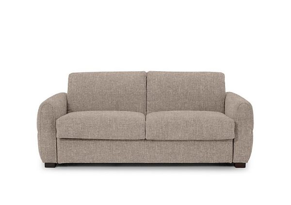 Jaxx Fabric Sofa Bed with Arch Arms Khaki