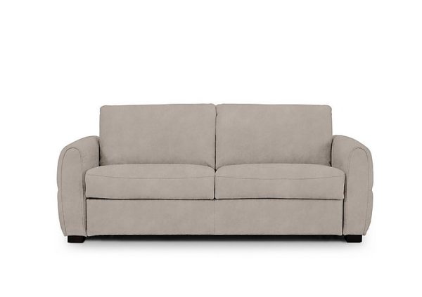 Jaxx Fabric Sofa Bed with Arch Arms Dexter Ivory