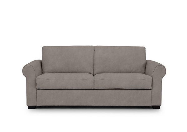 Jaxx Fabric Sofa Bed with Scroll Arms Dexter Mocha