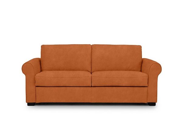 Jaxx Fabric Sofa Bed with Scroll Arms Dexter Pumpkin