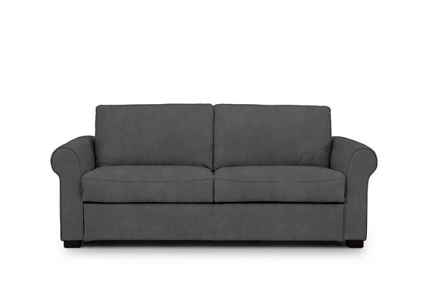 Jaxx Fabric Sofa Bed with Scroll Arms Dexter Shadow