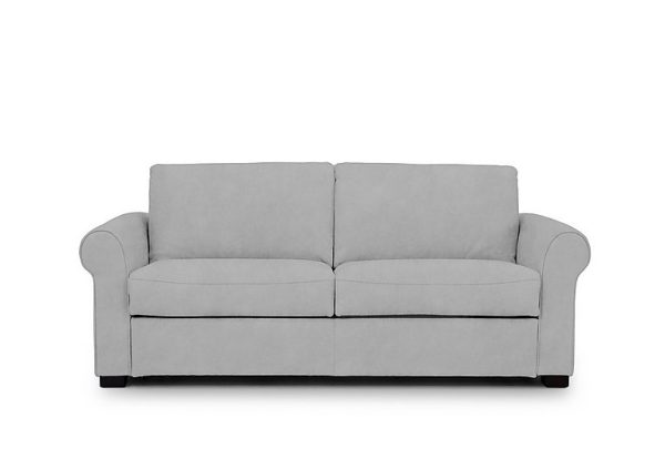 Jaxx Fabric Sofa Bed with Scroll Arms Dexter Smoke