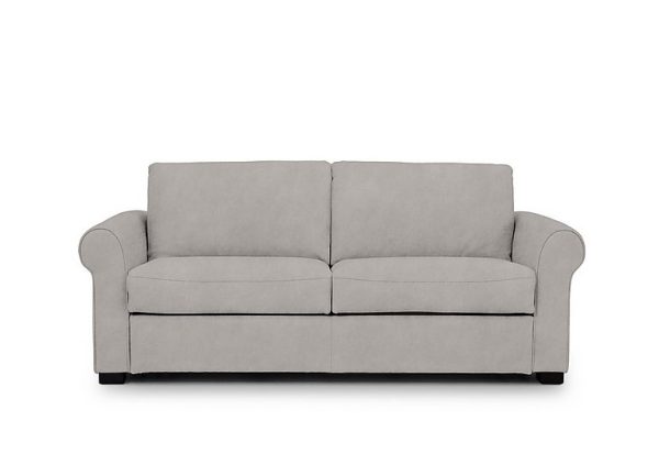 Jaxx Fabric Sofa Bed with Scroll Arms Dexter Stone