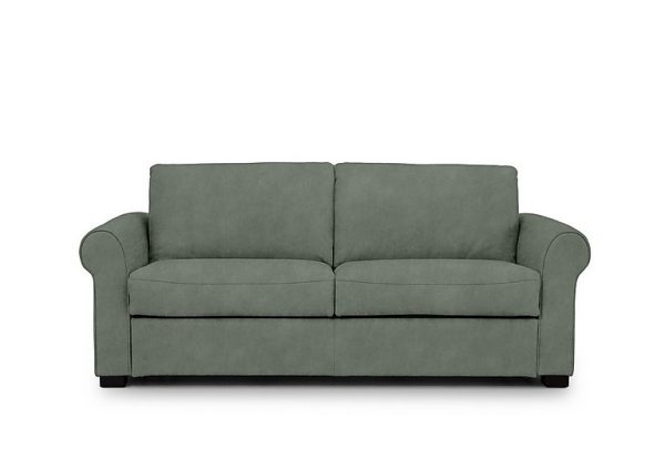 Jaxx Fabric Sofa Bed with Scroll Arms Dexter Fern