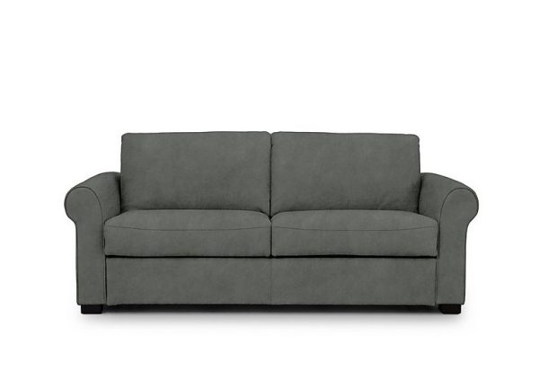 Jaxx Fabric Sofa Bed with Scroll Arms Dexter Moss