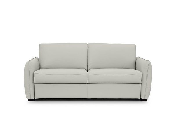 Jaxx Leather Sofa Bed with Slim Arms