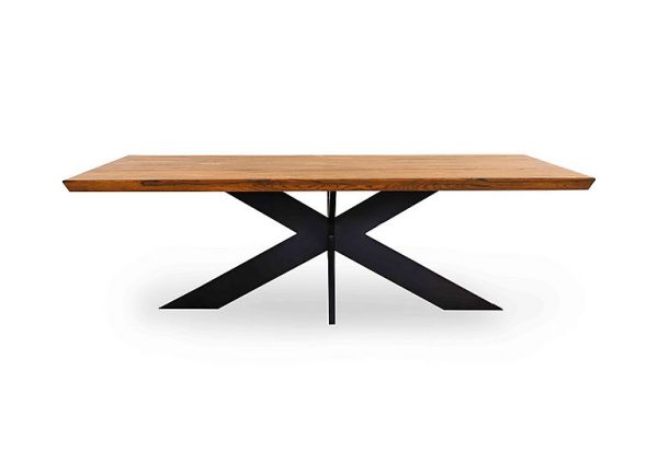 Bodahl Loki Swiss Edge Dining Table With Metal Star Base 180 cm Old Bassano