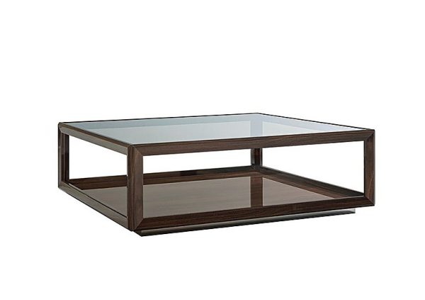 Palazzo Square Coffee Table Dark Walnut