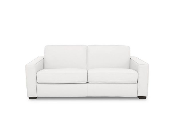 Parma 3 Seater Leather Power Sofa Bed NC Star White