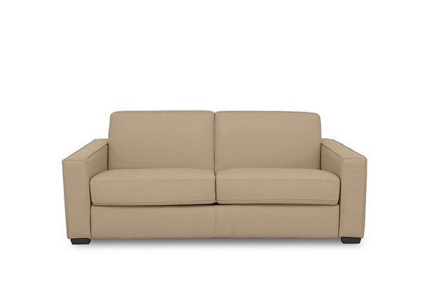 Parma 3 Seater Leather Power Sofa Bed Nude