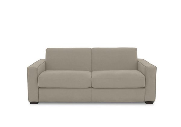 Parma 3 Seater Fabric Manual Sofa Bed Light Khaki