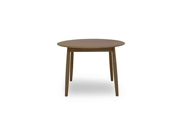 Stockholm Round Extending Dining Table Dark Oak