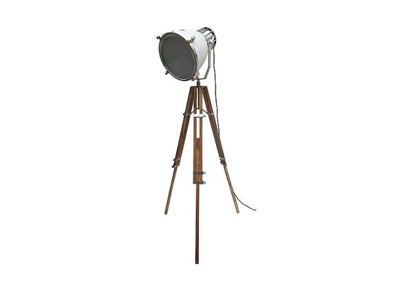 Warehouse Industrial Floor Lamp White