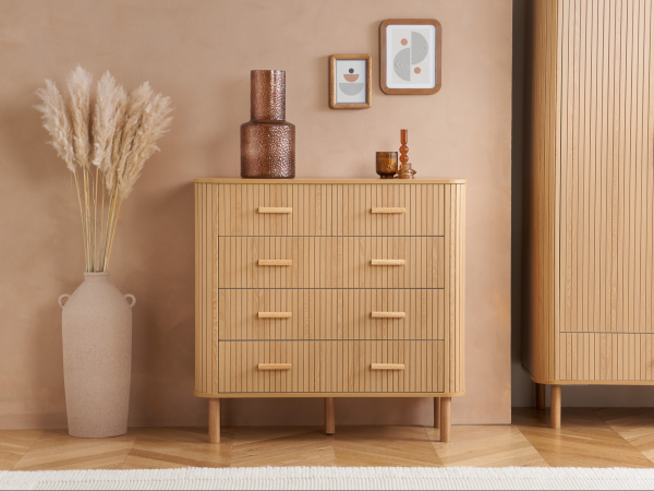 Birlea Axel 5 Drawer Chest Oak Drawer Chest