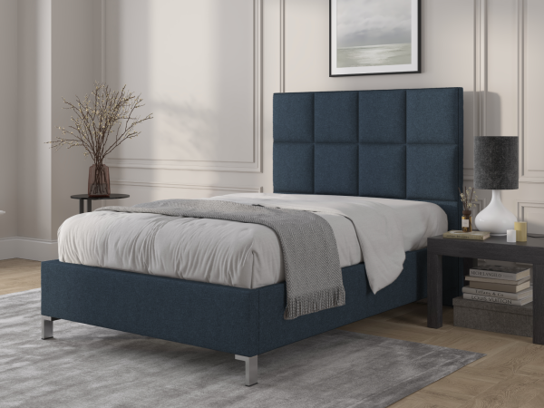 British Bed Company Harrison Super King Ascot Denim Fabric Bed