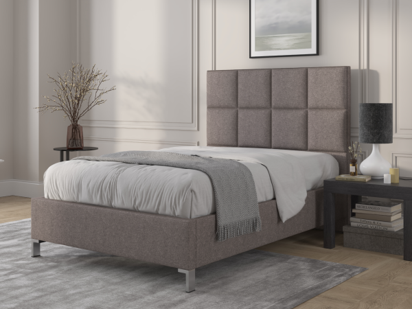 British Bed Company Harrison Super King Venice Grey Fabric Bed