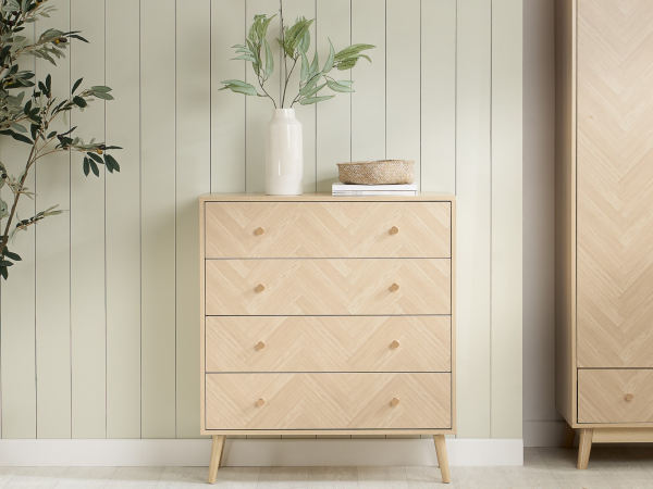 Birlea herringford 4 Drawer Chest Herringford Oak Drawer Chest