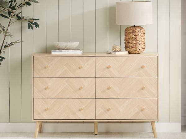 Birlea Herringford 6 Drawer Chest Herringford Oak Drawer Chest