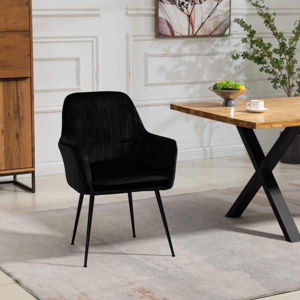 Carrara Velvet Dining Chairs Set of 2