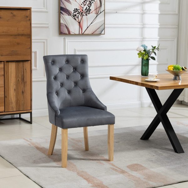 Rimini Vegan Leather PU Dining Chairs Set of 2