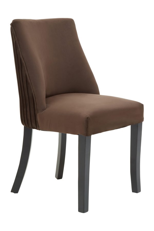 Velvet Dining Chair Curved High Back Office Chair Aesthetic Velvet Accent chair for Living Room