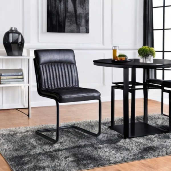 Wollaston Dark Grey Modern Dining Chairs Set of 2