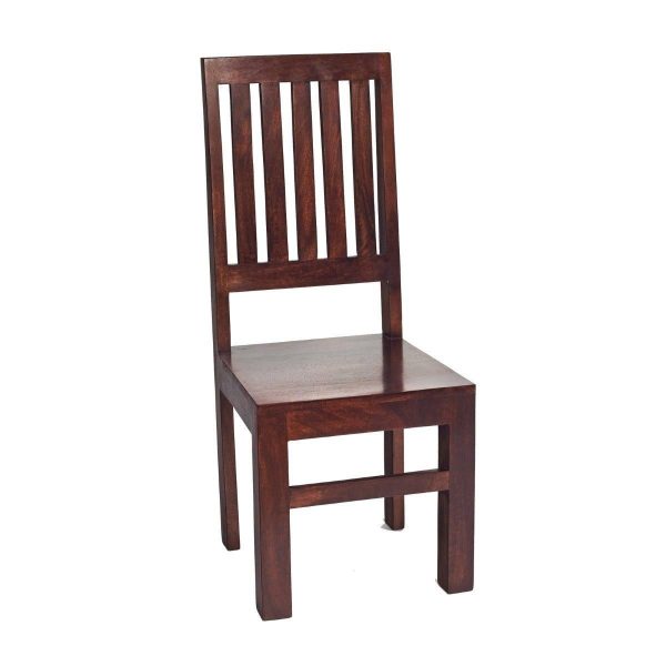 Duvid Mango Dining Chair High Slat Back pair