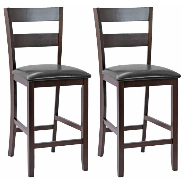 Bar Stools Set of 4 Restaurant Metal Dining Chairs Side Chairs w Removable Back