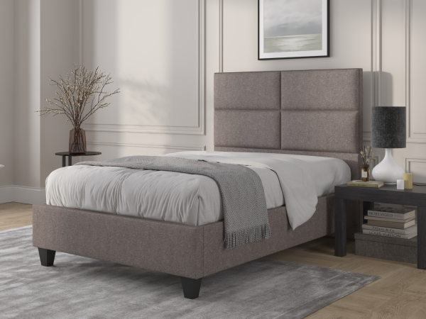 British Bed Company Wallace Super King Venice Grey Fabric Bed