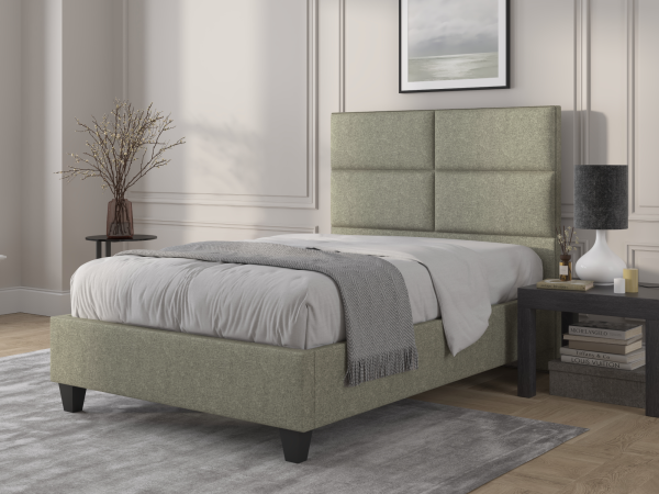 British Bed Company Wallace Super King Carina Pistachio Fabric Bed