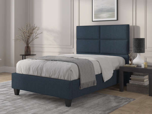 British Bed Company Wallace Super King Ascot Denim Fabric Bed