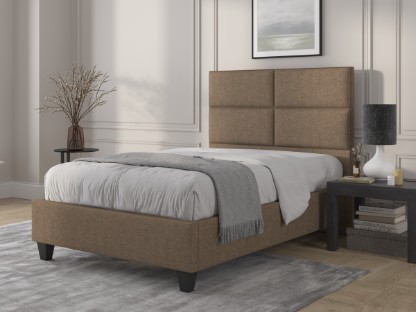 British Bed Company Wallace Super King Ascot Beige Fabric Bed