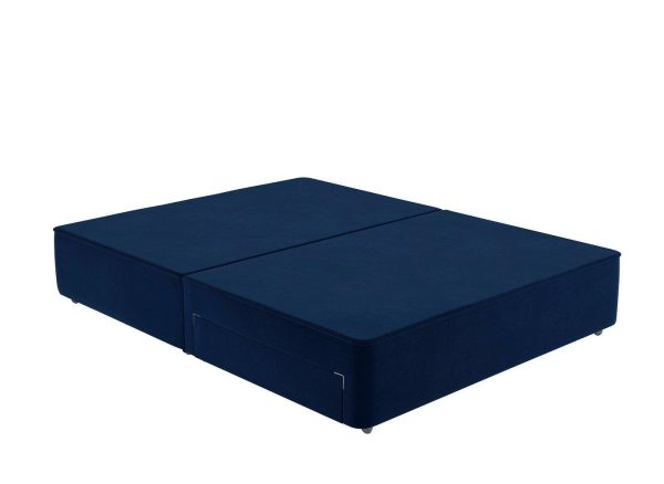 Flaxby Sprung Divan Base   46 Double   Blue