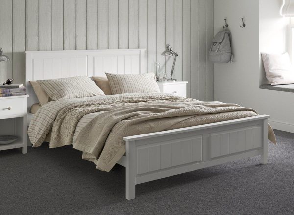 Woodbridge Wooden Bed Frame   46 Double   White