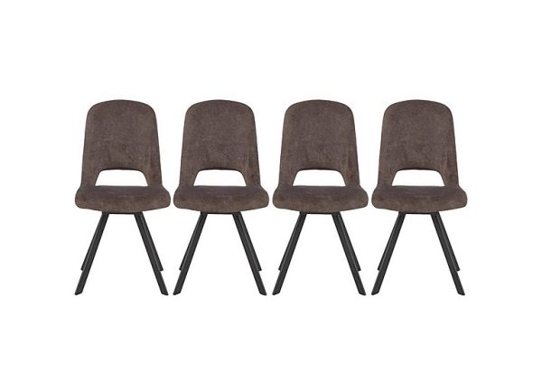 Enterprise Set of 4 Swivel Dining Side Chairs