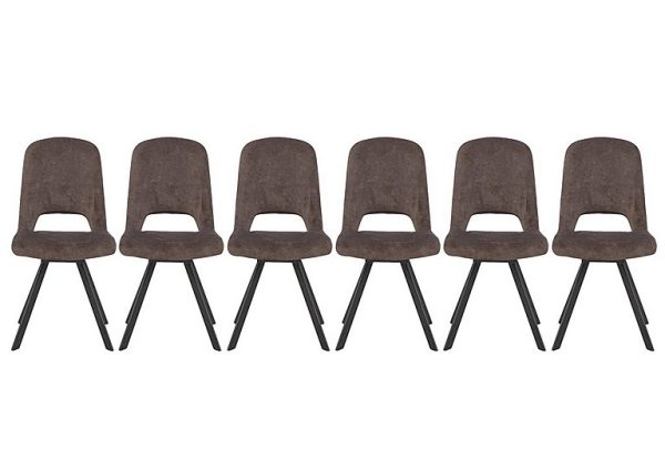 Enterprise Set of 6 Swivel Dining Side Chairs