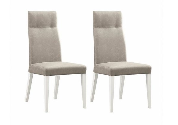 ALF   Fascino Pair of Faux Leather Dining Chairs