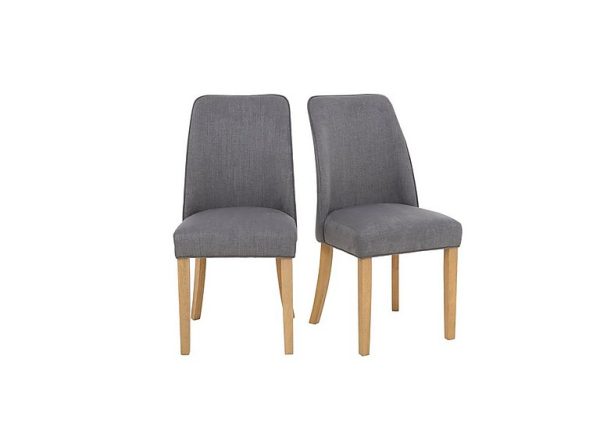 Furnitureland   Hamilton Pair of Fabric Dining Chairs